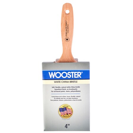 Wooster 4" Wall White China Bristle, Paint Brush 0Z13250040